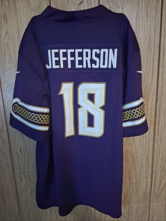Nike Other - Sports Card With Justin Jefferson Minnesota Vikings Fuse Rivalry Large Jersey